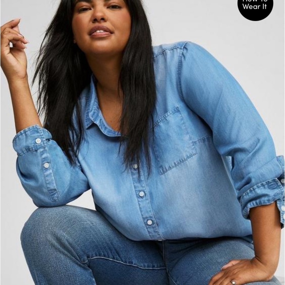 Lizzie Tencel Button Up Shirt